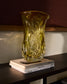 Vaso Sidula in vetro ambrato trasparente, 37 cm