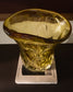 Vaso Sidula in vetro ambrato trasparente, 37 cm
