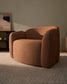 Poltrona Corvena in ciniglia terracotta FSC Mix Credit 98 cm