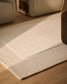 Tappeto Dennie in lana con motivo beige 160 x 230 cm
