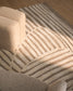 Tappeto Colire in lana e viscosa beige 160 X 230 cm