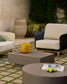 Tavolino Rustella in cemento marrone 80 x 60 cm