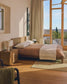 Letto Arelida in impiallacciato e legno massiccio di rovere con finitura marrone chiaro per materasso 160 x 200 cm FSC Mix Credit