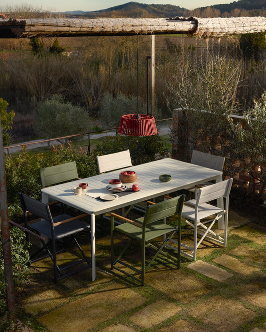 Paralume per lampada da soffitto Aldet in corda piatta color terracotta Ø 46 cm