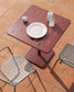 Tavolo da esterno Brai in acciaio zincato bordeaux 70 x 70 cm