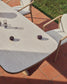 Tavolo da esterno Mirtia in alluminio effetto legno e pietra sinterizzata écru 240 x 110 cm