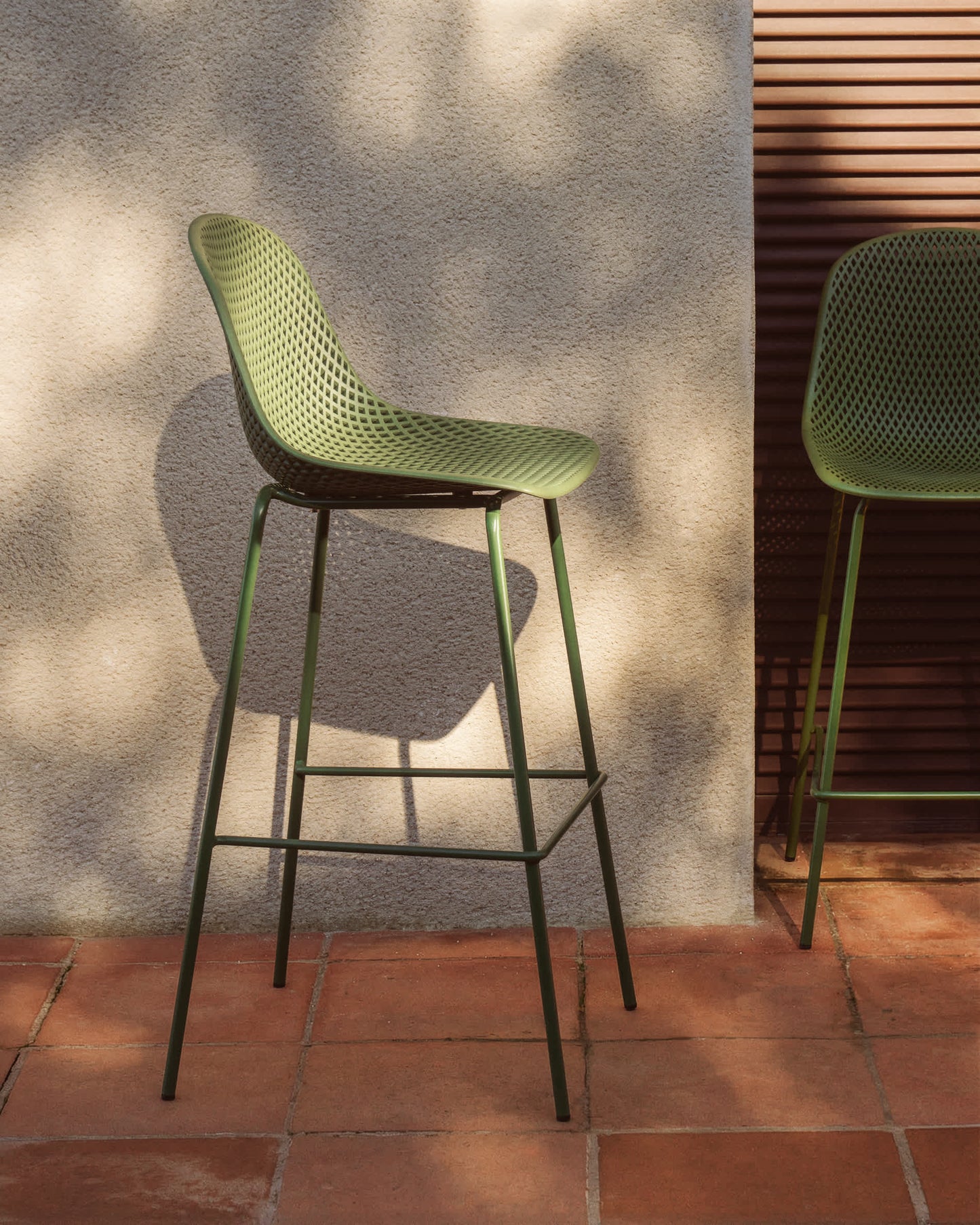 Sgabello da esterni Quinby verde 75 cm