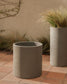 Fioriera Aiguablava in cemento grigio Ø 52 cm