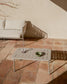 Tavolo da esterno Zivia in acciaio zincato color tortora 90 x 50 cm