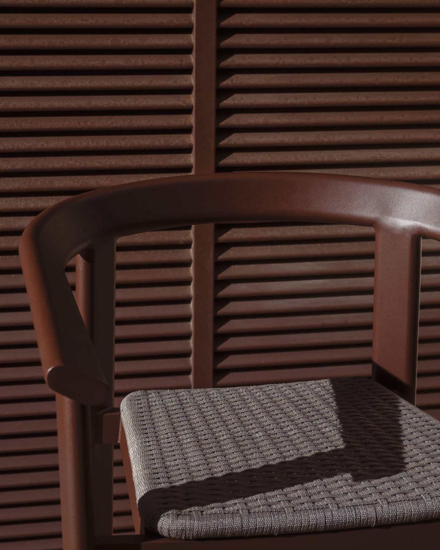 Sgabello Erice in alluminio e corda marrone 65 cm