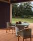 Sedia Olbia in rattan sintetico e legno massiccio 100% teak FSC