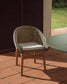 Sedia Olbia in rattan sintetico e legno massiccio 100% teak FSC