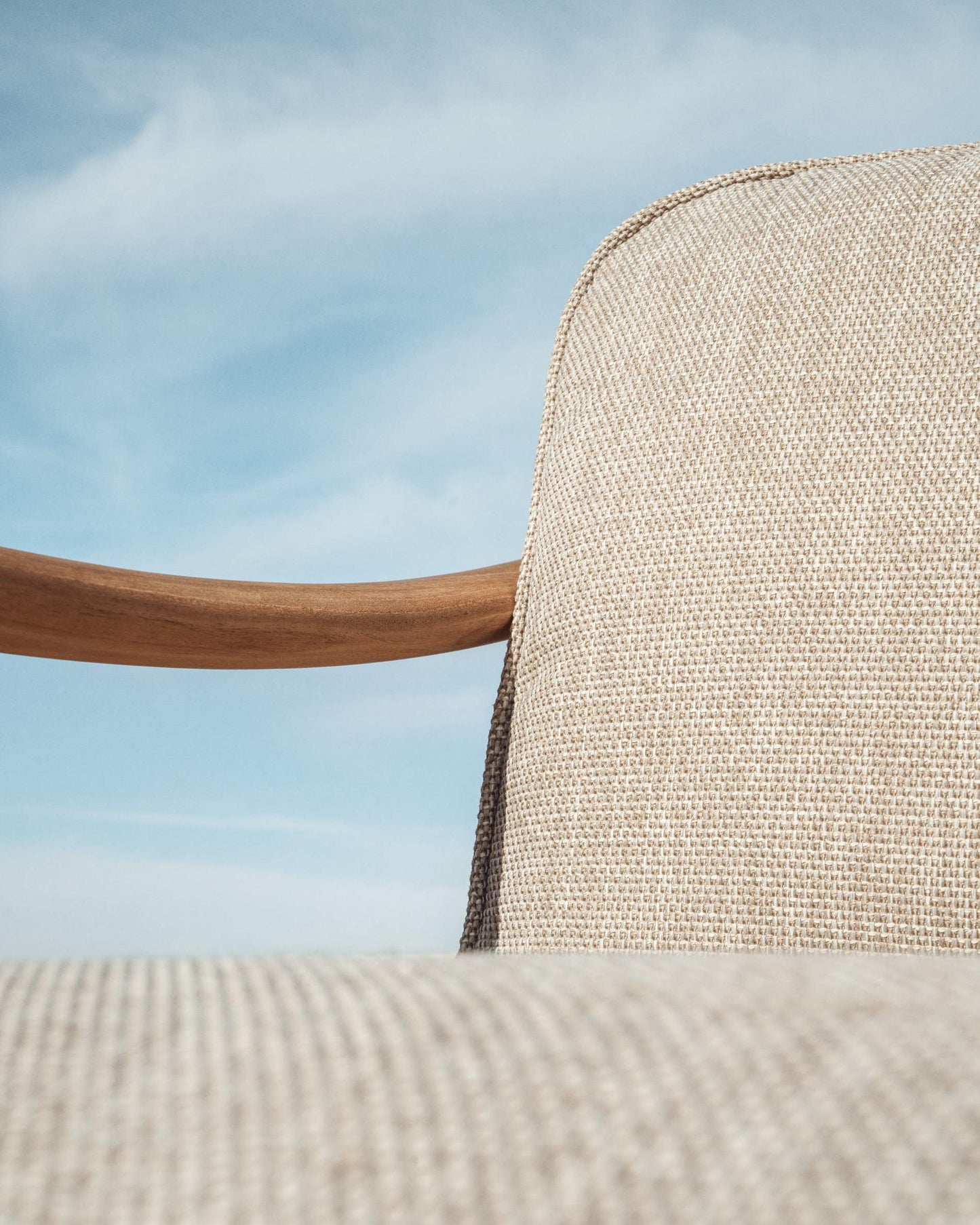 Divano 2 posti da esterno Elunda in teak massiccio FSC 100% 149 cm