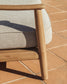 Divano 2 posti da esterno Elunda in teak massiccio FSC 100% 149 cm