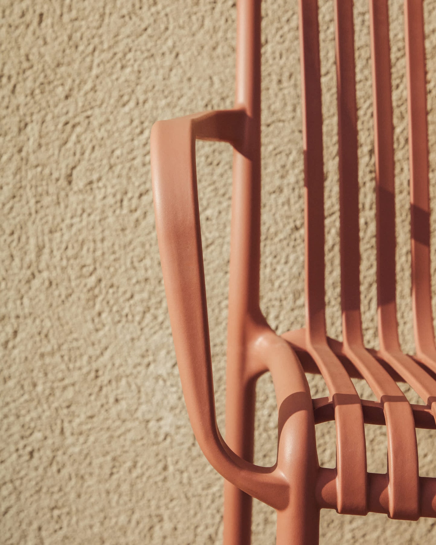 Sedia impilabile da esterno Isabellini terracotta