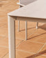 Tavolo Anafi in pietra sinterizzata e alluminio beige 220 x 100 cm