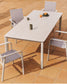 Tavolo Anafi in pietra sinterizzata e alluminio beige 220 x 100 cm
