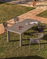Tavolo allungabile Livorno in alluminio tortora 233(350) x 100 cm