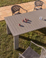 Tavolo allungabile Livorno in alluminio tortora 233(350) x 100 cm