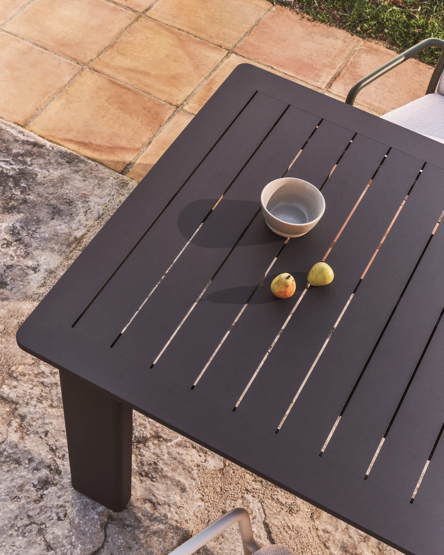 Tavolo allungabile Livorno in alluminio grafite 233(350) x 100 cm
