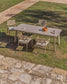 Tavolo allungabile da esterno Izola in alluminio con finitura taupe 185 (235) x 100 cm