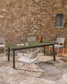 Tavolo allungabile da esterno Izola in alluminio con finitura verde 220 (280) x 100 cm