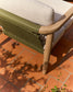 Poltrona Menfi in legno massiccio di acacia e corda verde FSC 100%