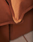 Divano modulare sfoderabile Anarela 2 posti in 100% lino color terracotta 180 cm FSC Mix Credit