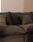 Divano angolare modulare sfoderabile Anarela 4 posti in 100% lino tortora 307 x 287 cm FSC Mix Credit