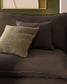 Divano modulare sfoderabile Anarela 2 posti con terminale in 100% lino tortora 270 cm FSC Mix Credit