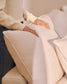 Divano modulare sfoderabile Anarela 3 posti in lino e viscosa beige 270 cm FSC Mix Credit