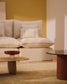 Divano modulare sfoderabile Anarela 3 posti in lino e viscosa beige 270 cm FSC Mix Credit
