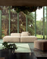 Divano Blok 3 posti in ciniglia beige 290 cm FSC Mix Credit