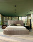 Letto sfoderabile Luiana in ciniglia beige per materasso da 180 x 200 cm