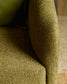 Poltrona Milare in ciniglia verde oliva 83 cm FSC 100%