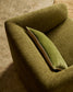 Poltrona Milare in ciniglia verde oliva 83 cm FSC 100%