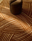 Tappeto Poreni in lana jacquard con contrasto beige 200 x 300 cm