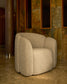 Poltrona Corvena in ciniglia beige FSC Mix Credit 85 cm