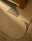 Tappeto Bralen in lana jacquard verde e beige 200 x 300 cm