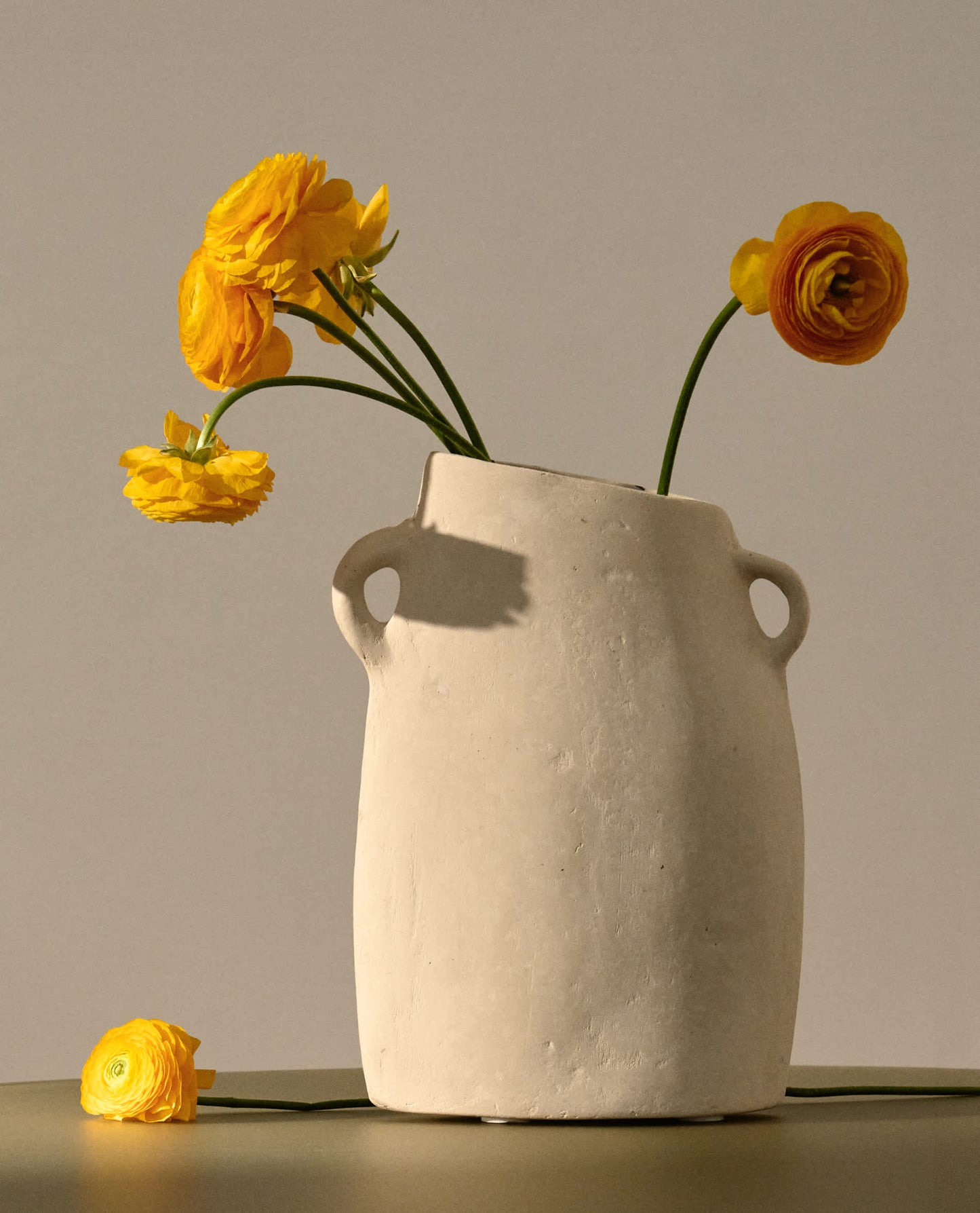 Vaso Neti di cartapesta bianca 27 cm