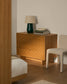 Cassettiera Norlen 3 cassetti in impiallacciato di rovere con finitura naturale FSC Mix Credit 101 x 75 cm