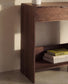 Consolle Norlen con cassetto e ripiano in impiallacciato di noce 60 x 81 cm
