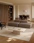 Divano Blok 3 posti in ciniglia marrone 290 cm FSC Mix Credit