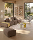 Divano Blok 4 posti in ciniglia marrone 380 cm FSC Mix Credit