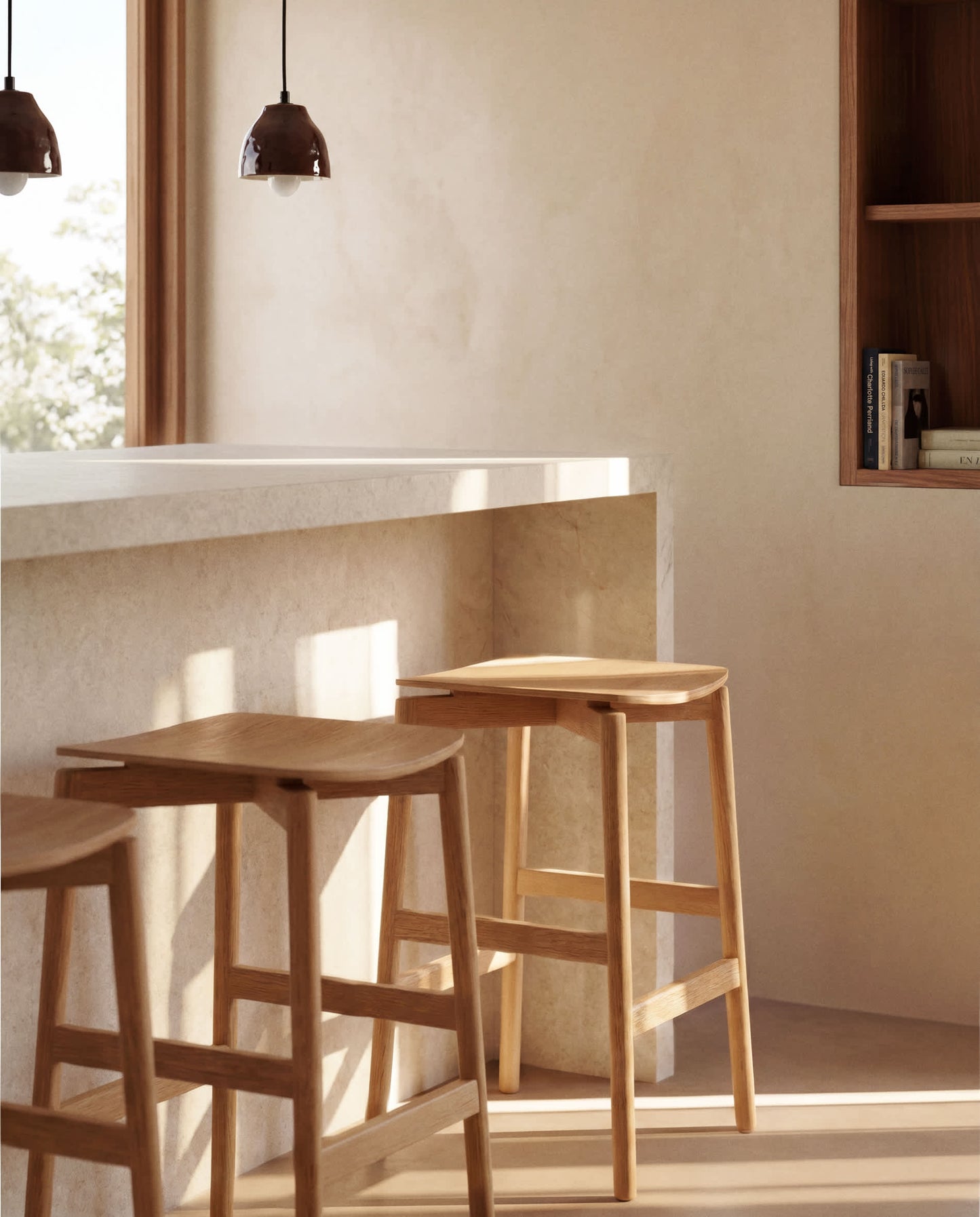 Lampada da soffitto Drava in ceramica bordeaux