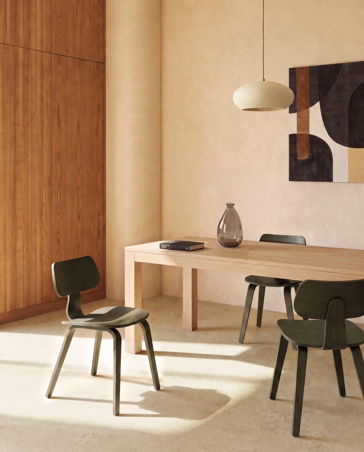 Tavolo allungabile Narevi in impiallacciatura di rovere con finitura naturale 170 (230) x 80 cm