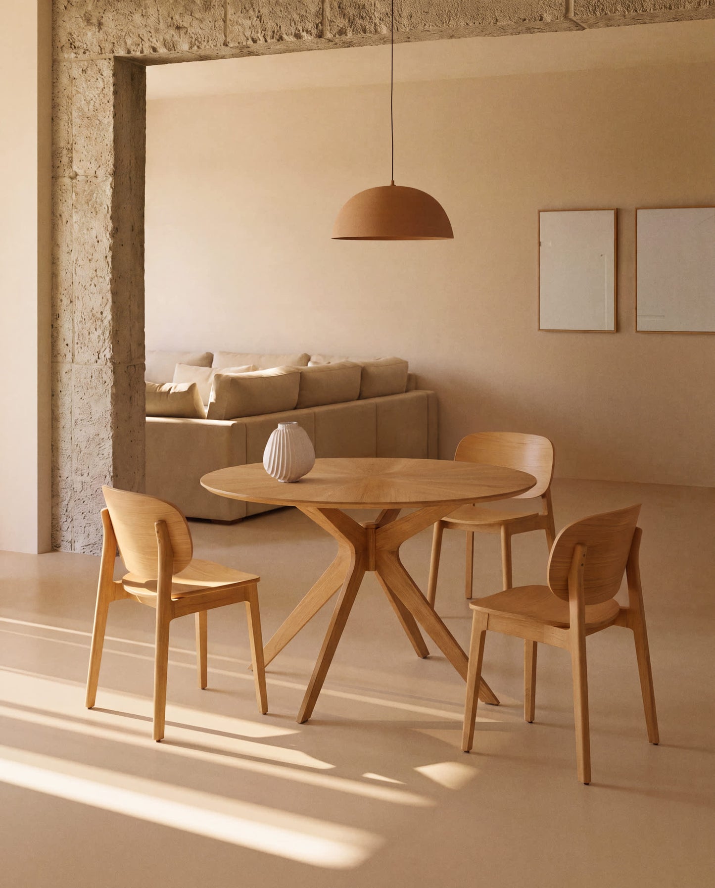 Sedia Ludara in impiallacciato di rovere