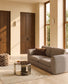 Divano Vera 3 posti marrone chiaro 230 cm FSC Mix Credit