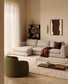 Divano Vera 4 posti con chaise longue destra beige 322 cm FSC Mix Credit