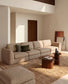 Divano Vera 6 posti marrone chiaro 410 cm FSC Mix Credit